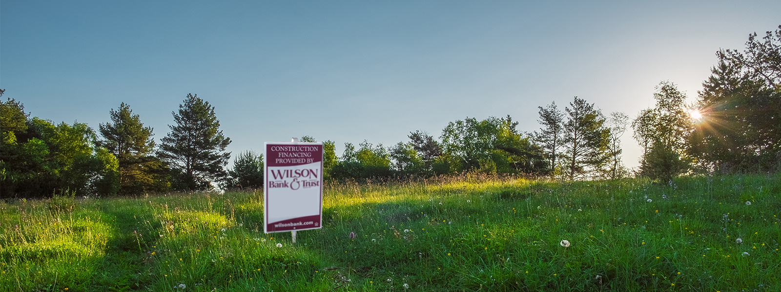 Mati Trust Financial sign in a land lot